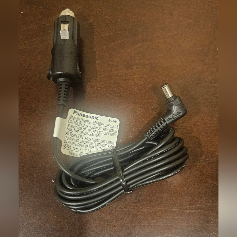 Panasonic Black Car Power Adapter